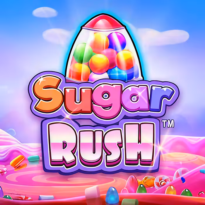 Sugar Rush slot game with sweet treats and cluster pay mechanics
